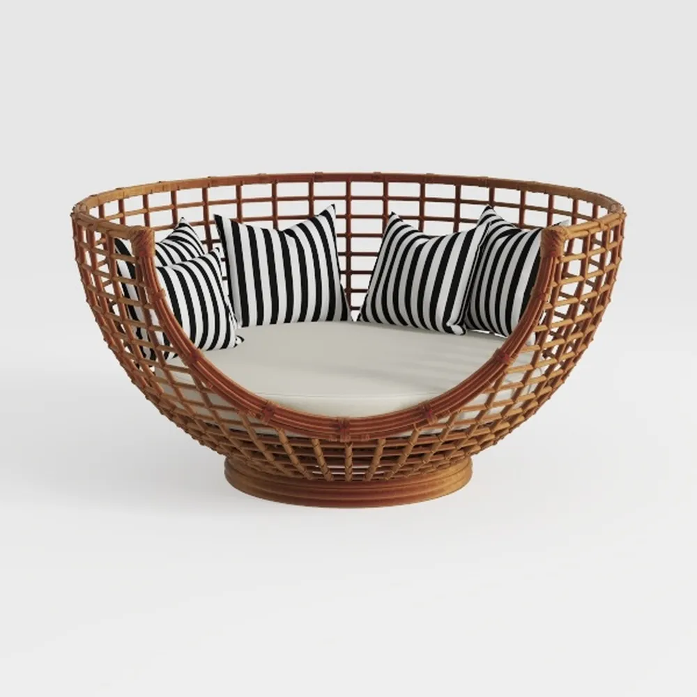 Generico Patio Rocking Chair, Indoor & Outdoor Comfy Rocker Chair with Thick Cushion, Modern Lounge Chair for Front Porch, Balcony, Garden, Lawn, Living Room (Color : off-White)