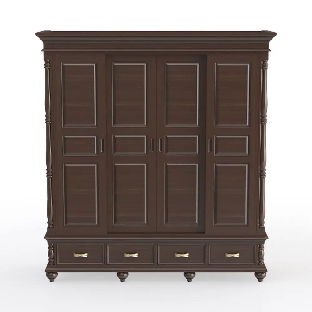 Retro 2 Door Storage Cabinet with Plaid Pattern