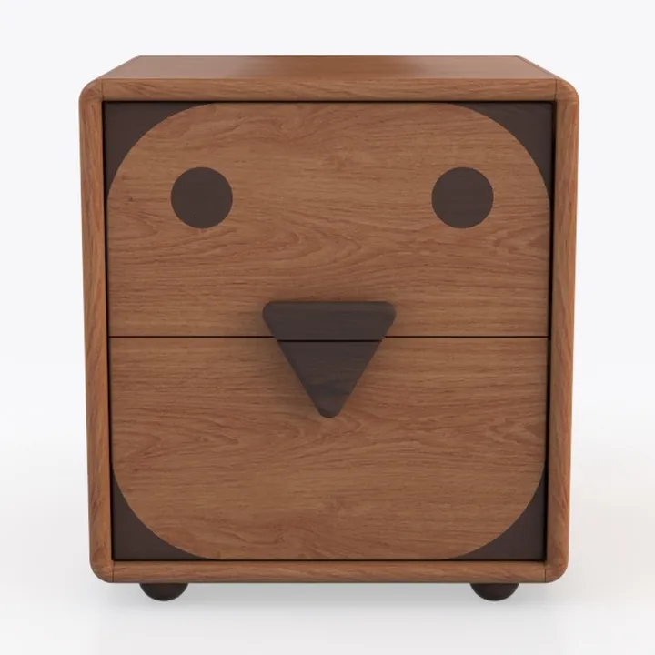Bedside Table Solid Wood Nightstand Side Table 2