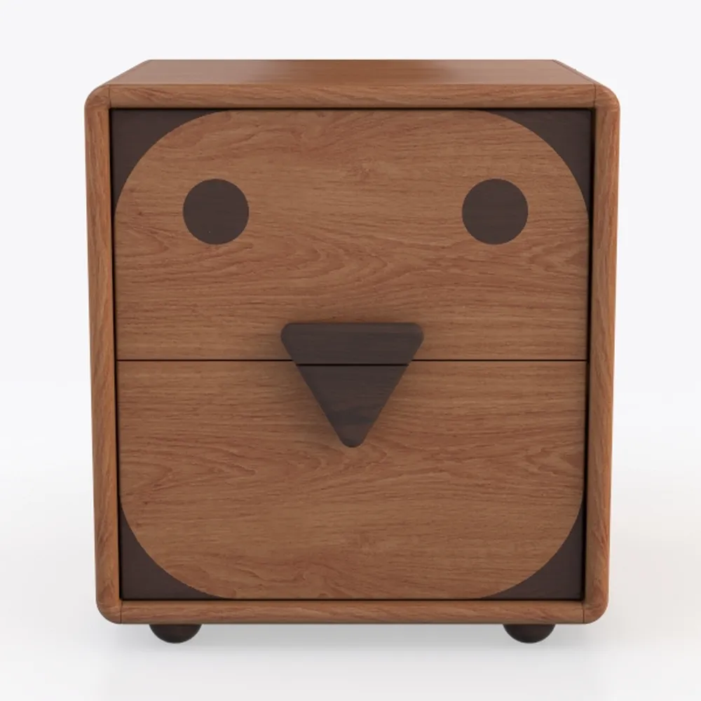 Bedside Table Solid Wood Nightstand Side Table 2