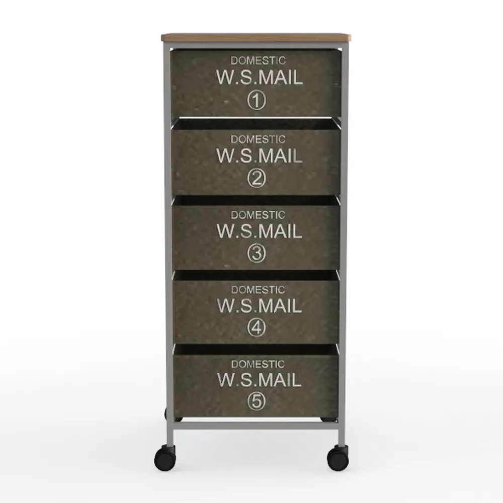 MAX Houser 4 Drawer Fabric Dresser Tall Storage