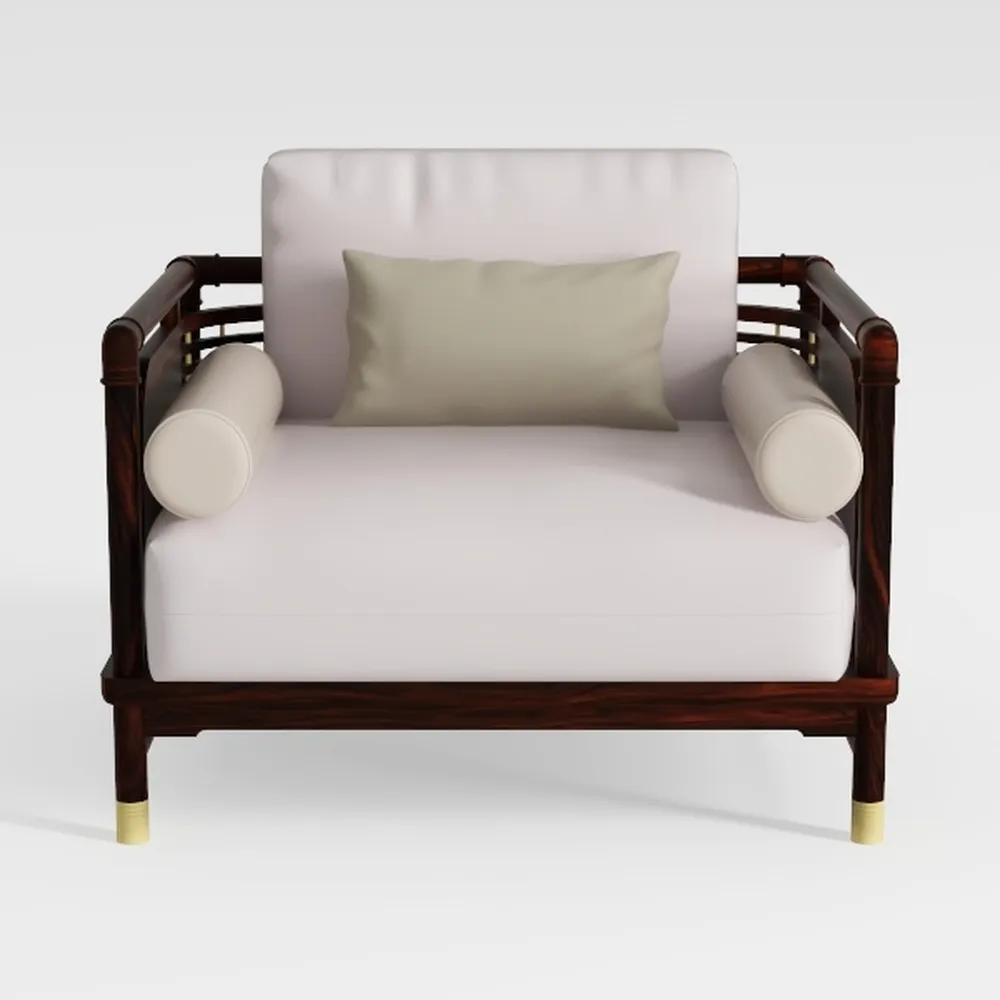 JONATHAN Y SFB1002A Gable 3-Seat Mid-Century