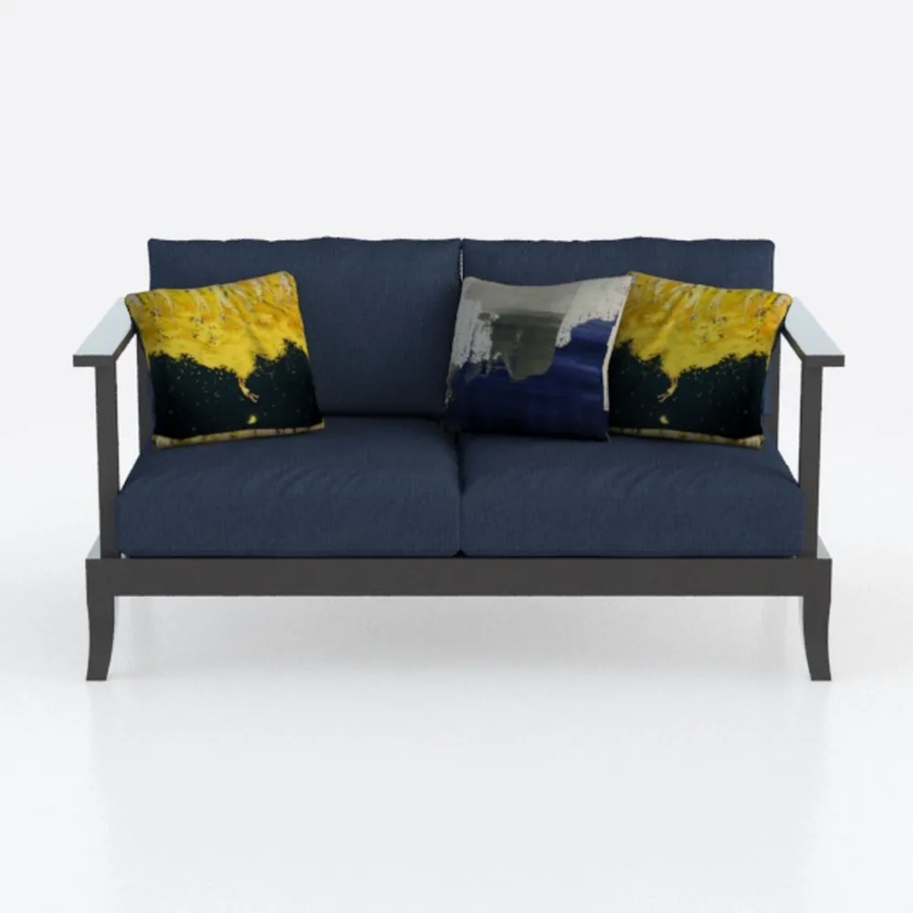 Patio Furniture Sofa, 3-Seat Patio Sofa Steel
