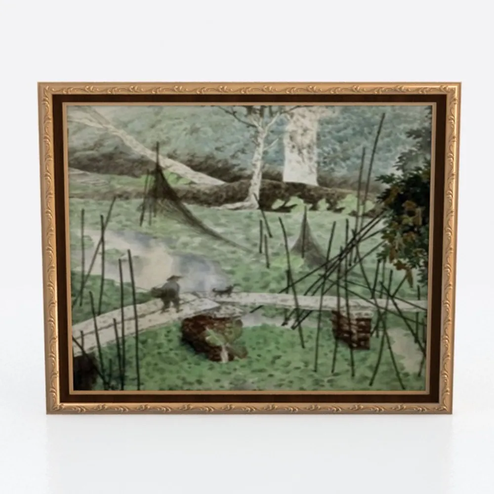 Bluebubble Framed Canvas Vintage Wall Art Print