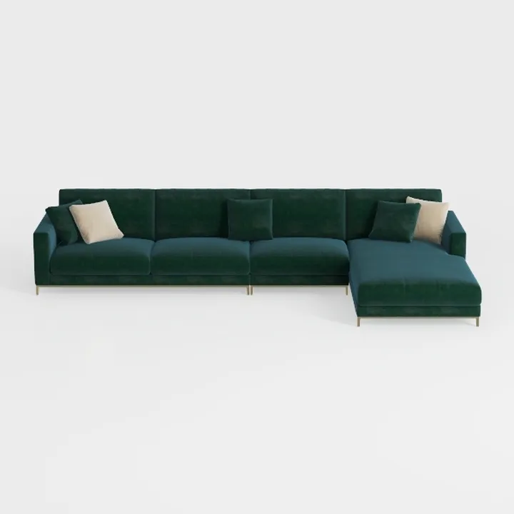 KKL 123 Inch L-Shaped Modular Sectional Sofa, 4