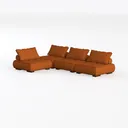 MAXYOYO Modular Sectional Sofa Couch, L Shaped Left 45 Degree View