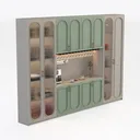 side cabinet-Provençal Dreams Right 45 Degree View