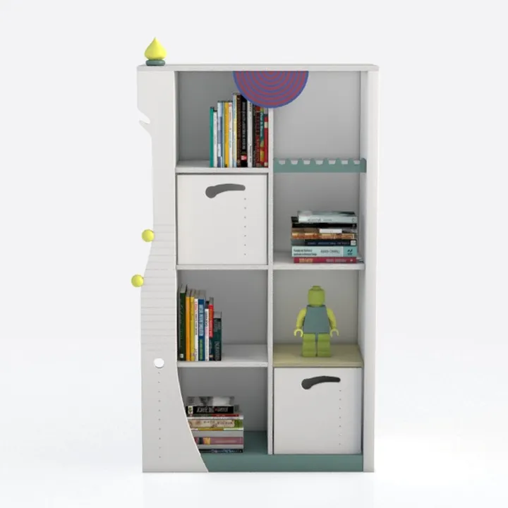 IOTXY Open Shelf Low Bookcase - Wooden 3-Tier