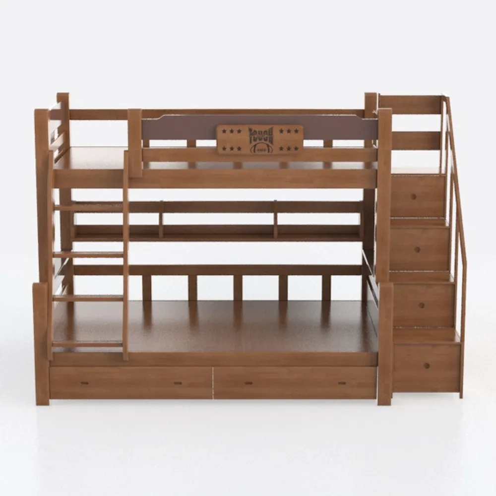 MERITLINE Convertible Full Over Full Bunk Bed with