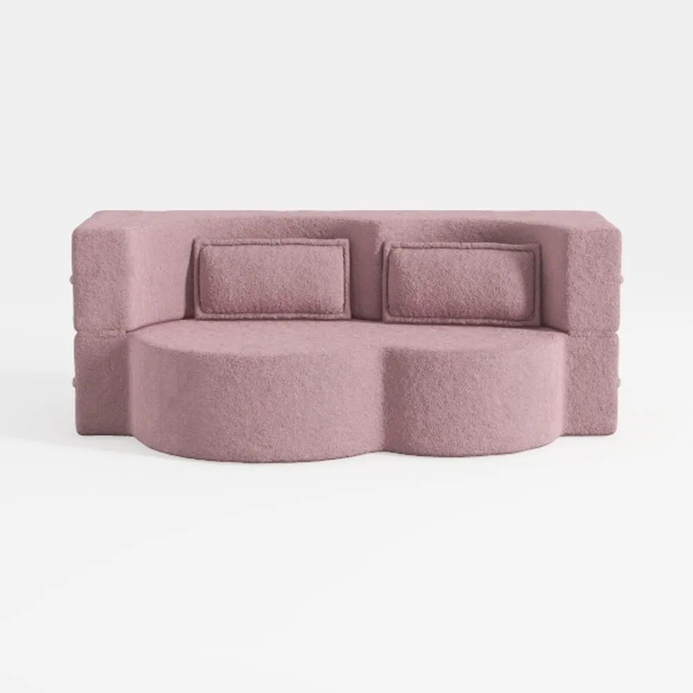 Folding Sofa Bed,15" Full Size Floor Couch,Convert