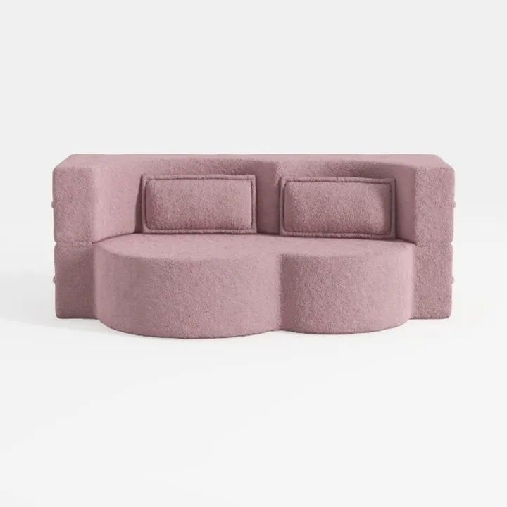 Folding Sofa Bed,15" Full Size Floor Couch,Convert