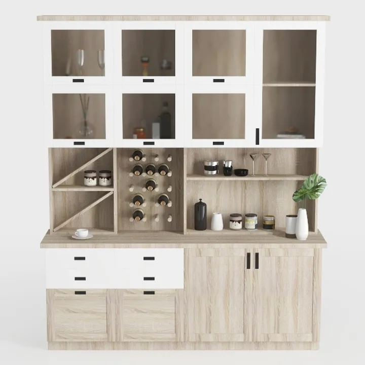 VOWNER 78.8" Modern Storage Cabinet with Drawers