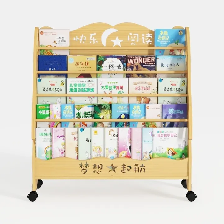 FUNLIO Montessori Bookshelf for Toddlers 1-5 Years