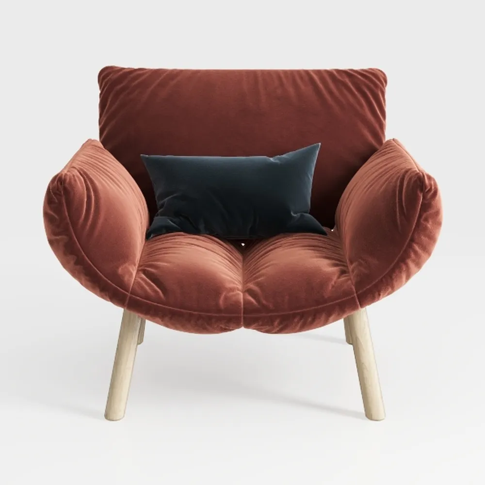 Modern Modular Chenille Sofa 1 Pieces Living Room