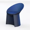 INMOZATA Swivel Barrel Chair Modern Swivel Accent  Left 45 Degree View