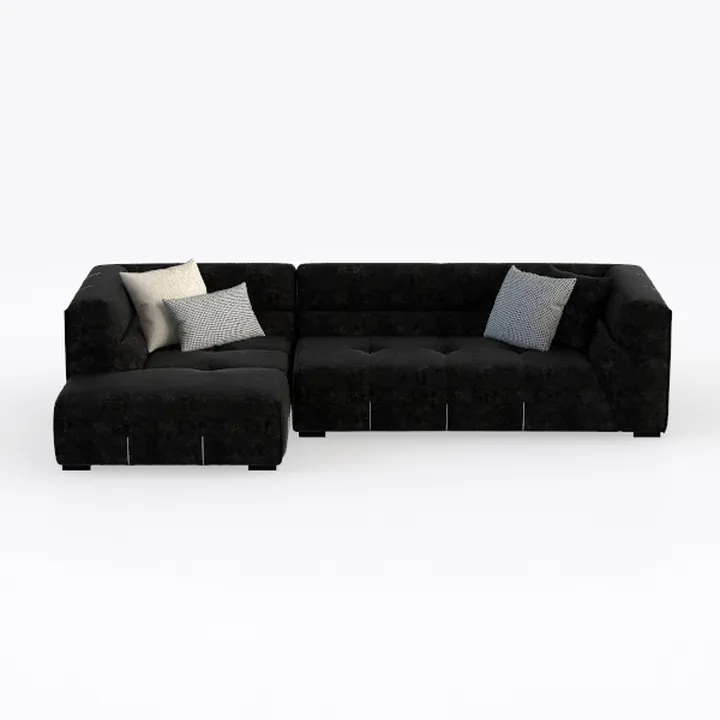 ovios 130.7" Modular Sectional Sofa Couch, L