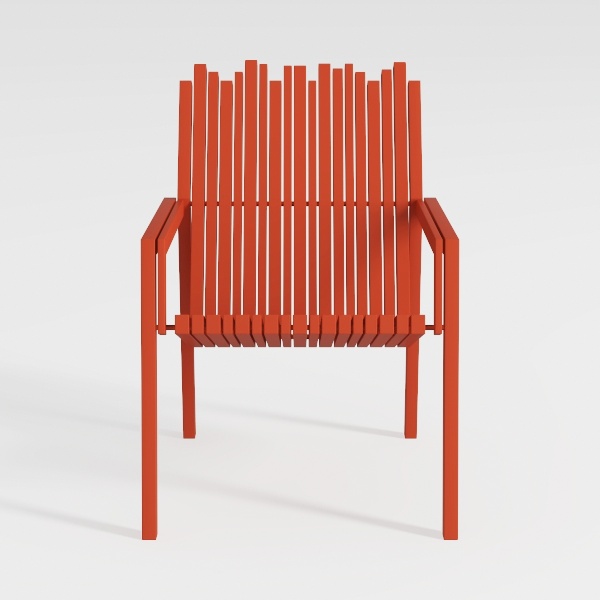 Outdoor Plastic Adirondack Chair with Cup Holder i