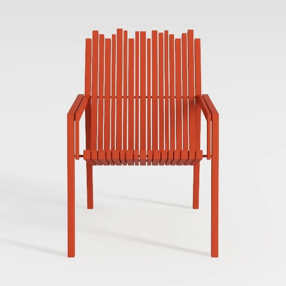 Outdoor Plastic Adirondack Chair with Cup Holder i