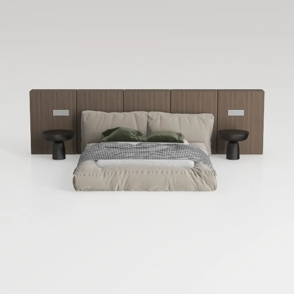 SOFTSEA Floor Bed Queen Size Upholstered Platform 