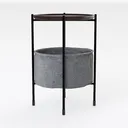 Galano Lilay 2-Drawer Nightstand – Bedside Table Right 45 Degree View