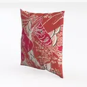 Vintage Printed Fabric Decorative Throw Pillow 3D Model Left 45 Degree View
