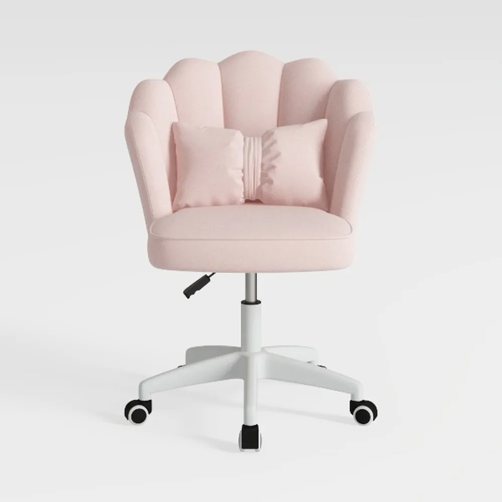 Vanity Chair Velvet Petal Desk Chair Upholstered