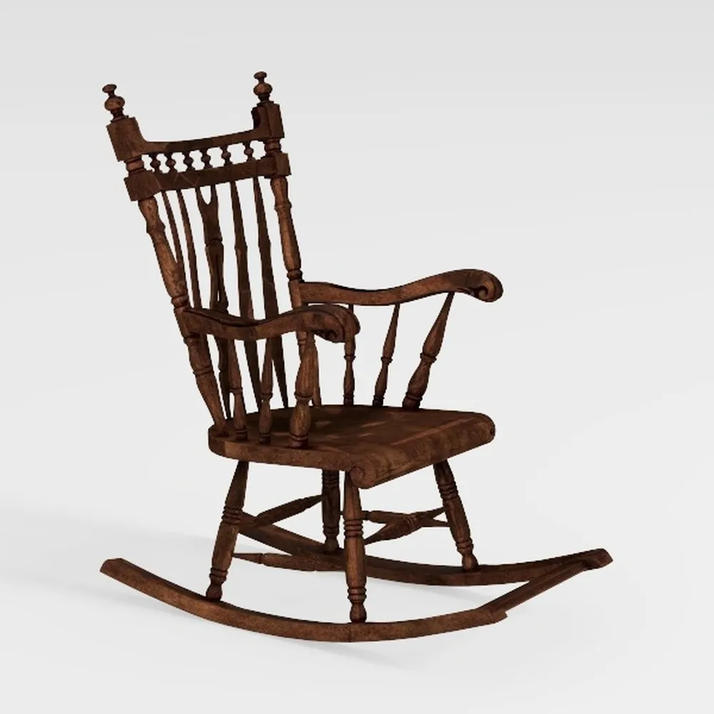 Oversized Wooden Porch Rocker Chair – Outdoor