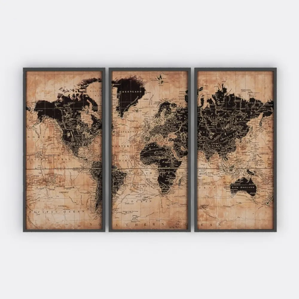 Denozer - 3 Piece Canvas Wall Art - Chinese