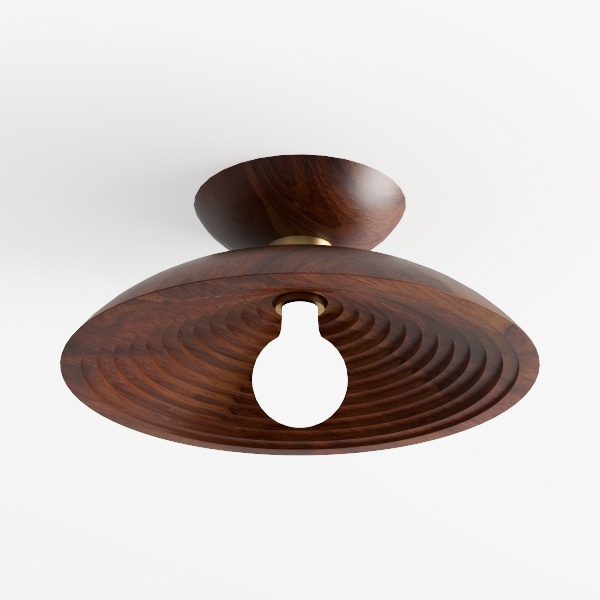 Mid Century Modern Hallway Ceiling Light White