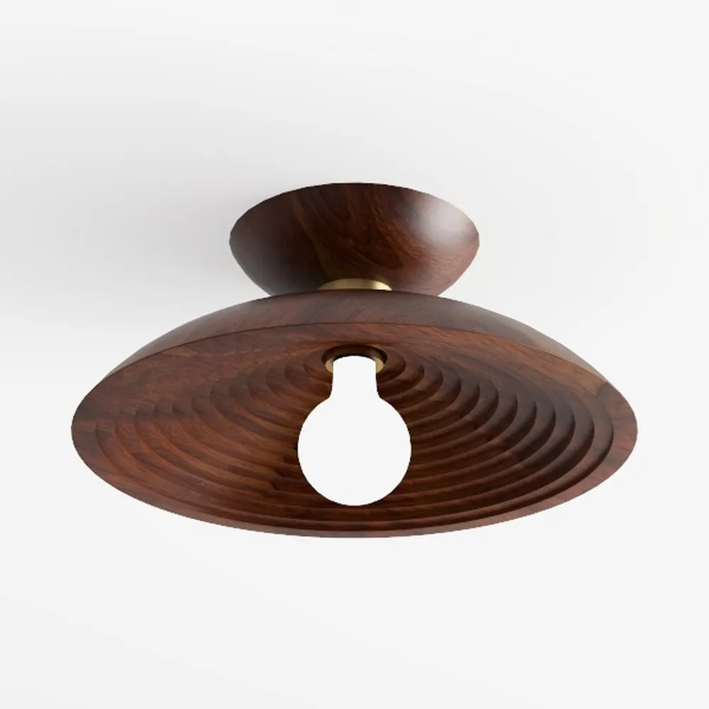 Mid Century Modern Hallway Ceiling Light White