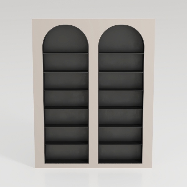 70.8” Tall Arched Bookcase, 5 Tier Tall Bookshelf,