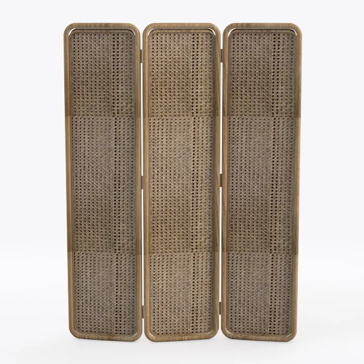 BIRDROCK HOME 3 Panel Seagrass Room Divider - 