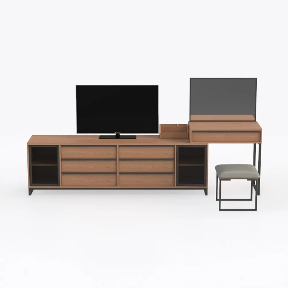 Generico Tavolino da Letto Moderno Multifunzionale - 145 cm x 45 cm Noce - Scrivania e Tavolo da Pranzo Indipendente salvaspazio per Giochi, Ufficio Domestico e Studio