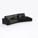 106" Cloud Sectional Couch, Left/Right Facing Right 45 Degree View