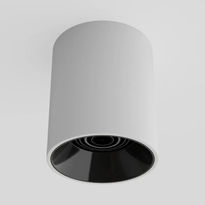 10W Ceiling Downlight Fixture, White Surface Mount