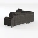 L Shaped Convertible Sectional Sleeper Sofa Bed Left 45 Degree View