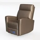 Humanspine Sofer Zero Gravity Power Recliner Chair Left 45 Degree View