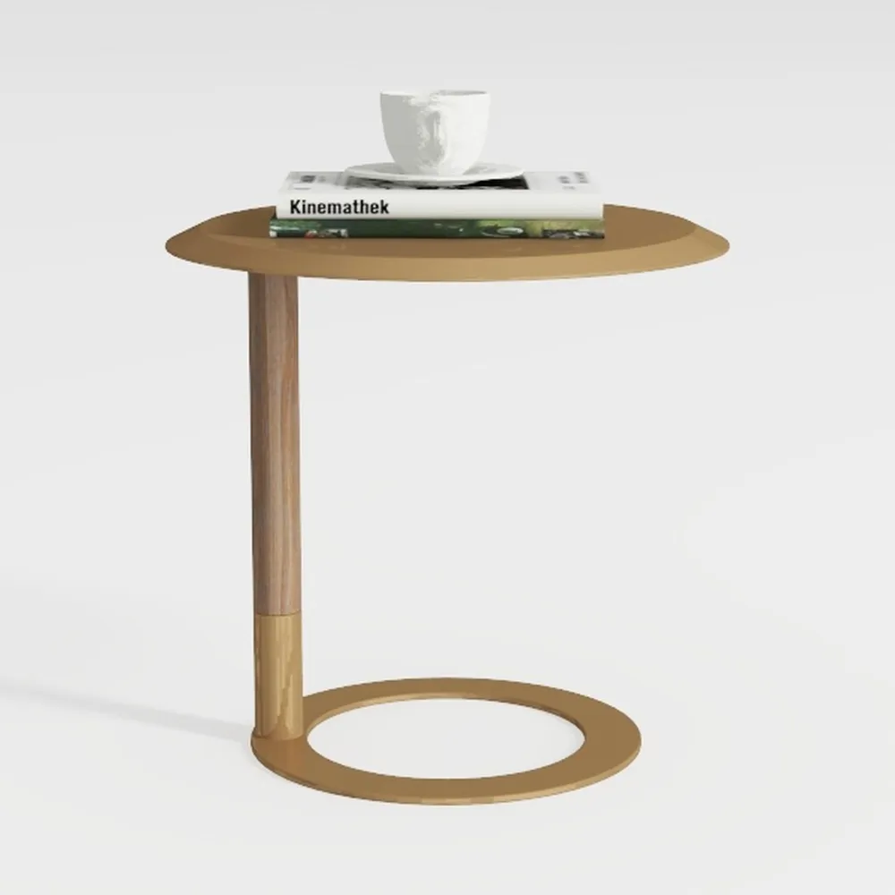 Merax 18" Outdoor Acacia Wood Accent End Side