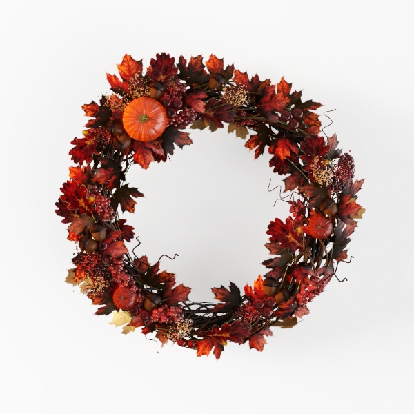 Halloween Ball Wreath for Front Door 