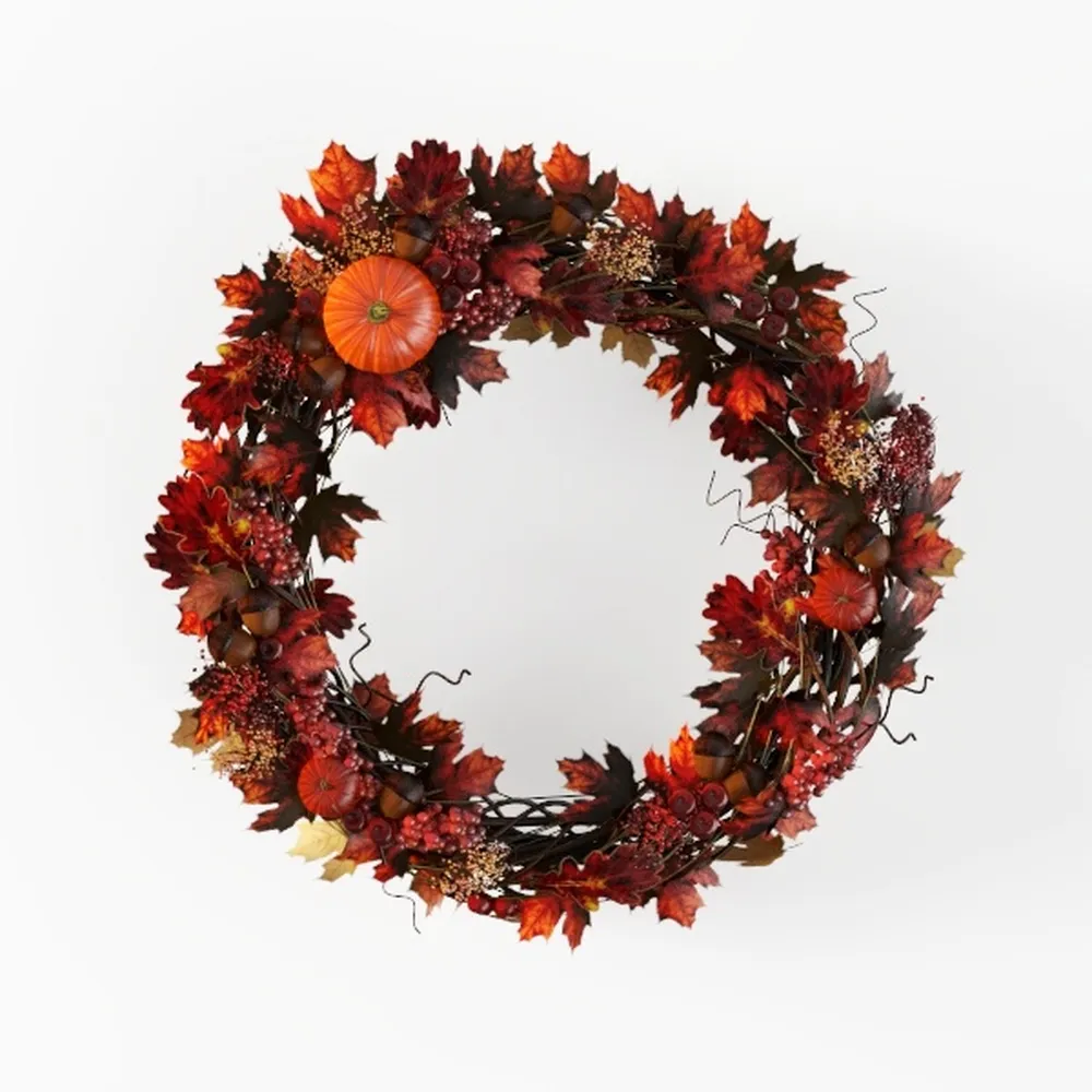 Halloween Ball Wreath for Front Door 