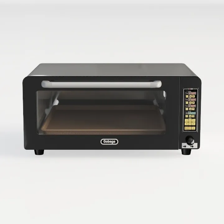 Black Stainless Steel Commercial Countertop Toaster Oven 3D Model