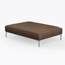 Anwick Modern Futon Couch Bed Sofa: Chamois Fabric Left 45 Degree View