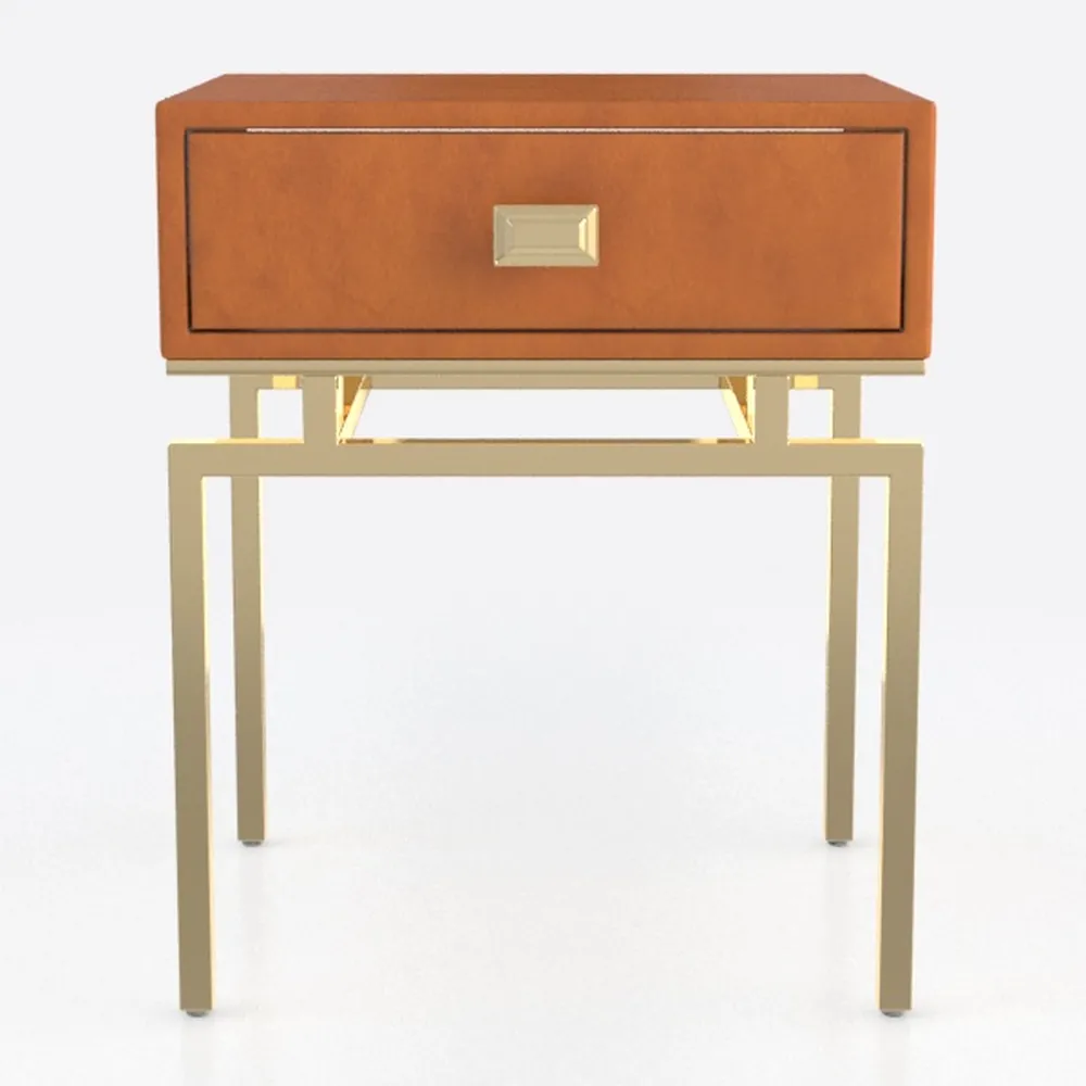 Walker Edison Atticus Solid Wood Retro 1-Drawer