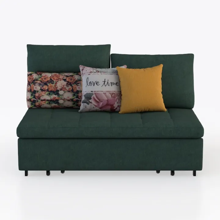 Convertible Sofa Bed with Storage Velvet Upholster
