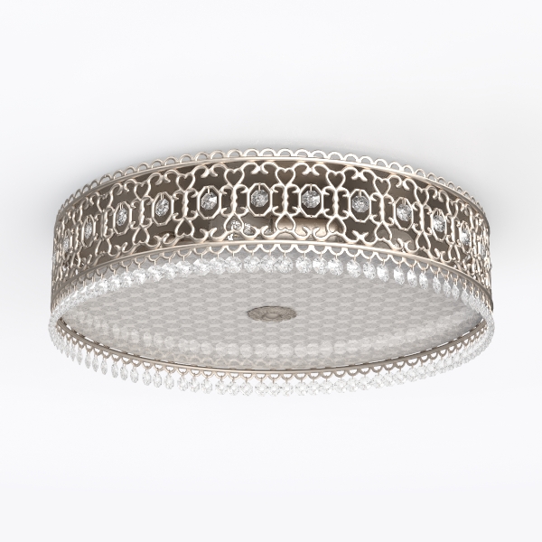 White Fandelier Ceiling Fan with Light, 20&quot; 