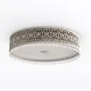 Luxury Vintage Crystal Metal Flush Mount Ceiling Lamp 3D Model Left 45 Degree View
