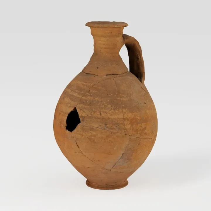 Sungmor Rustic Ceramic Flower Vase with Handles,