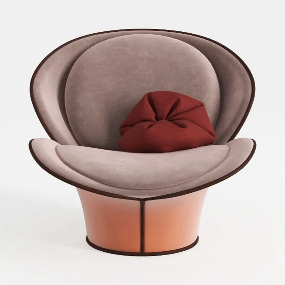 Pumpkin Sofa by Dorm Haul® - Boucle Rustic Orange