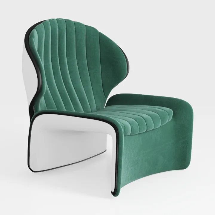 Modern Accent Chair Set, Club Dining Room Chairs, 