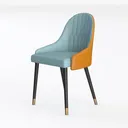 Dining Room Chairs Ergonomic Dining Upholstered Left 45 Degree View